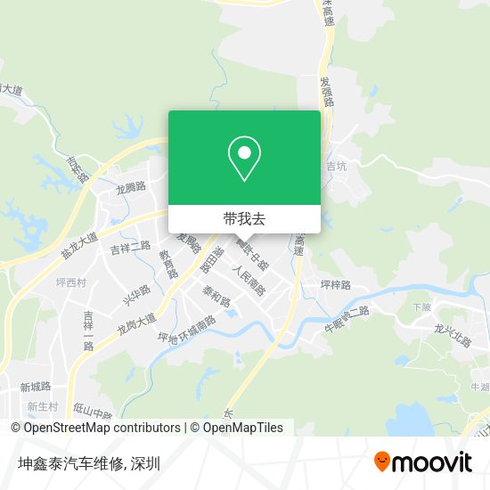 坤鑫泰汽车维修地图