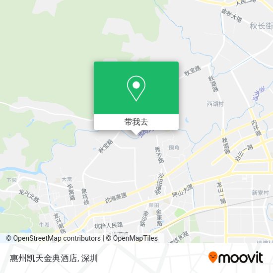 惠州凯天金典酒店地图