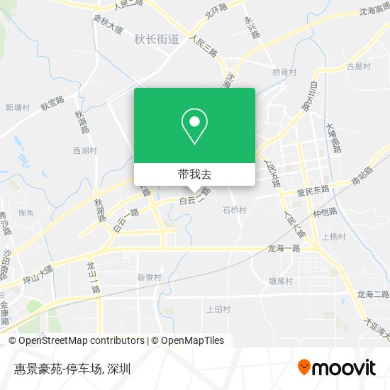 惠景豪苑-停车场地图