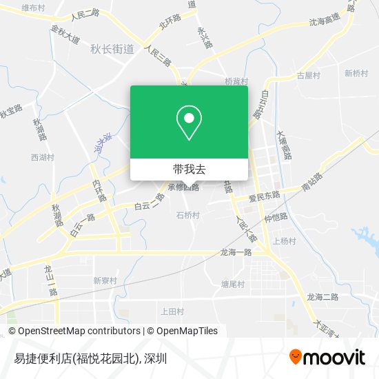 易捷便利店(福悦花园北)地图