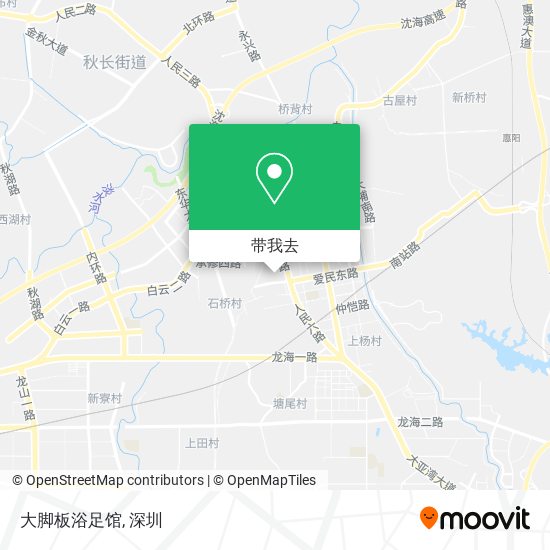 大脚板浴足馆地图