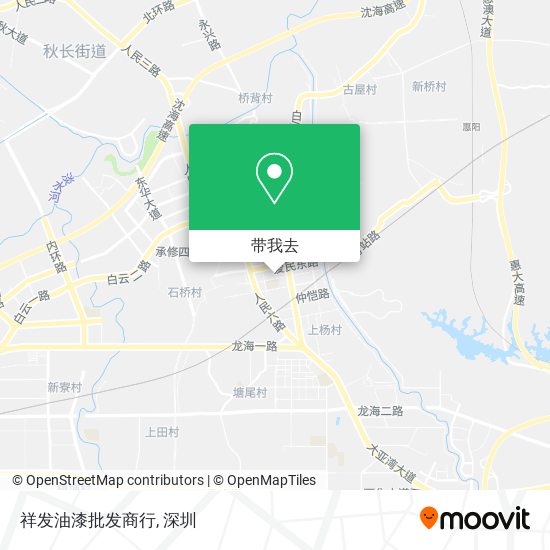 祥发油漆批发商行地图