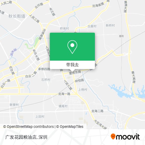广发花园粮油店地图
