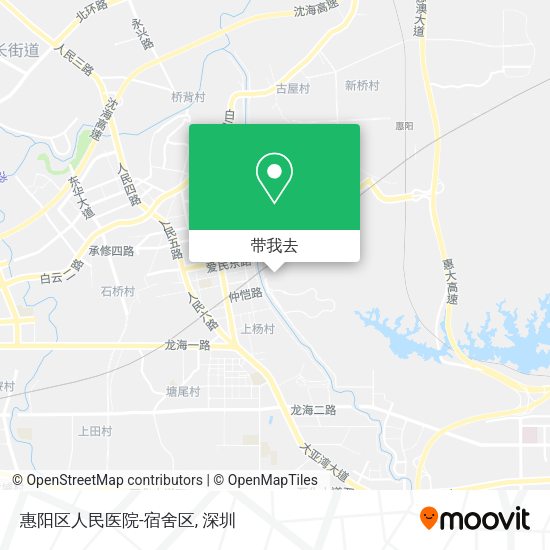 惠阳区人民医院-宿舍区地图