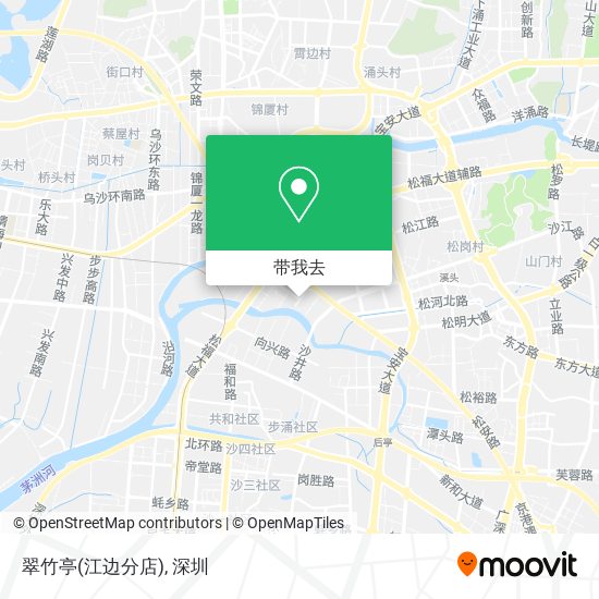 翠竹亭(江边分店)地图