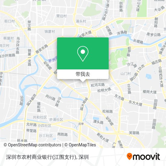 深圳市农村商业银行(江围支行)地图