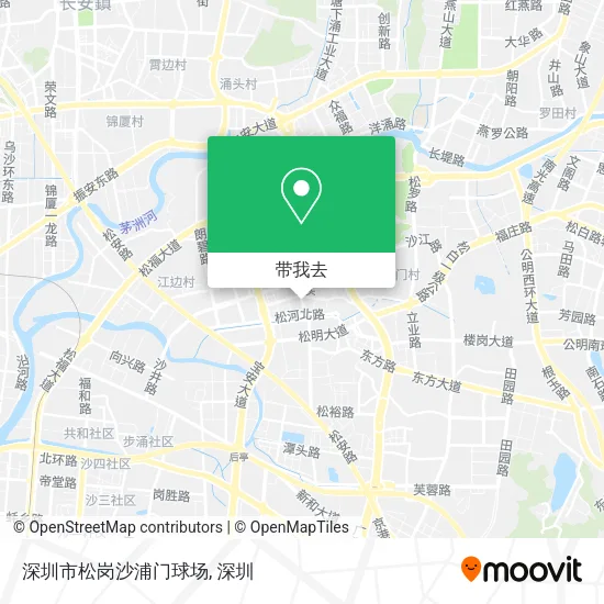 深圳市松岗沙浦门球场地图