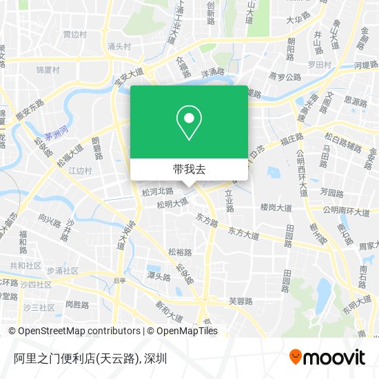 阿里之门便利店(天云路)地图