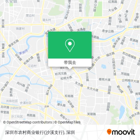 深圳市农村商业银行(沙溪支行)地图