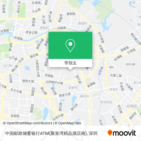 中国邮政储蓄银行ATM(聚泉湾精品酒店南)地图