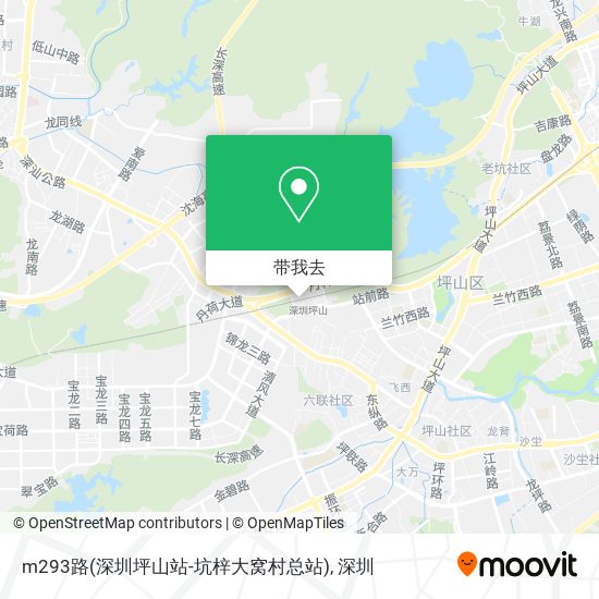 m293路(深圳坪山站-坑梓大窝村总站)地图