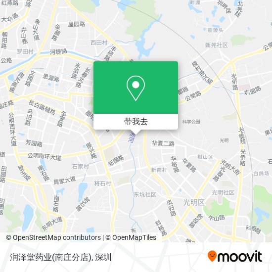 润泽堂药业(南庄分店)地图