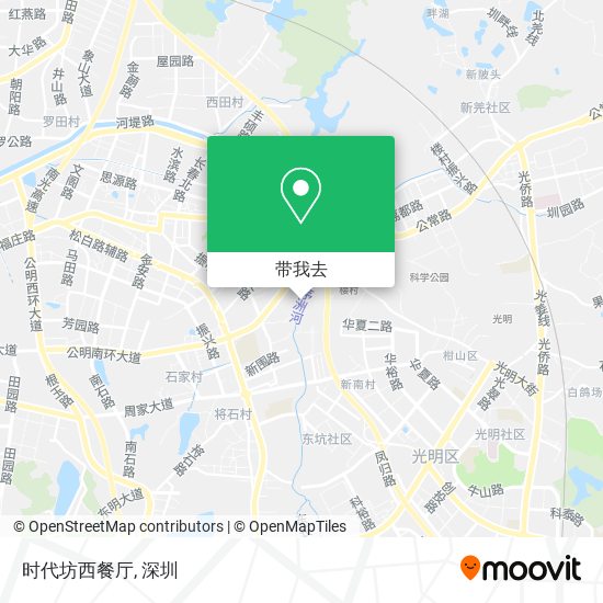 时代坊西餐厅地图