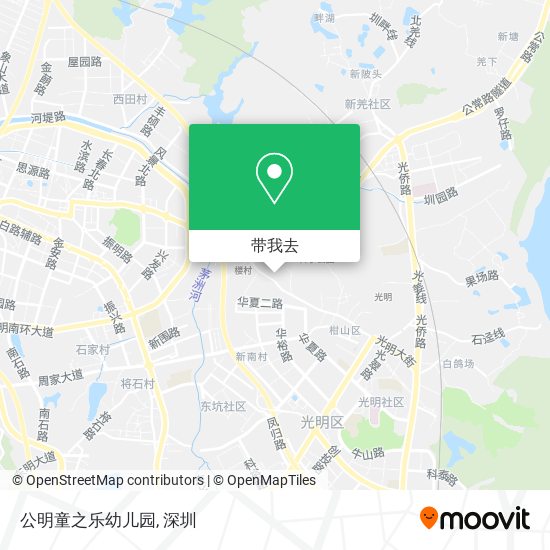 公明童之乐幼儿园地图