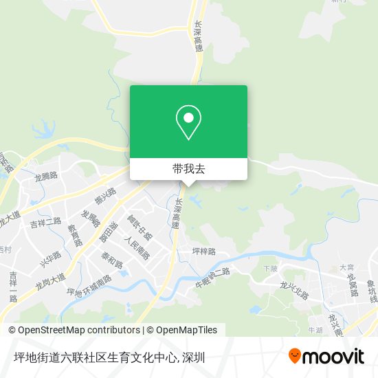 坪地街道六联社区生育文化中心地图