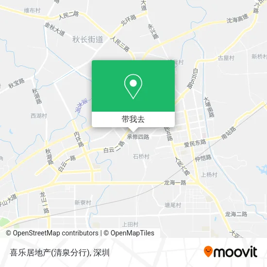 喜乐居地产(清泉分行)地图