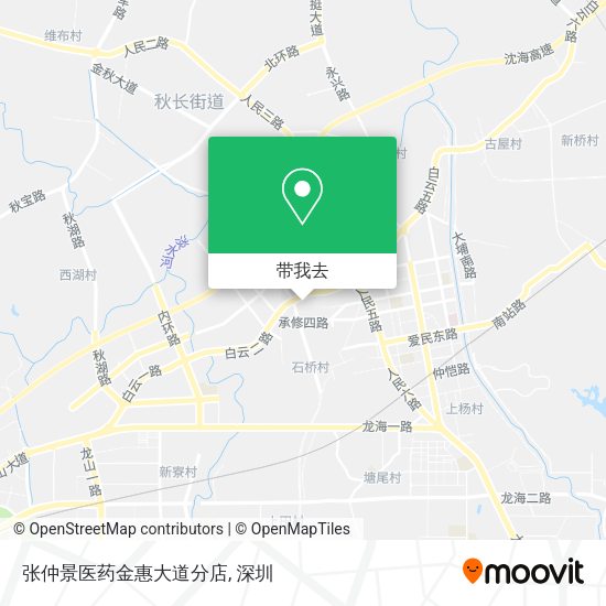 张仲景医药金惠大道分店地图
