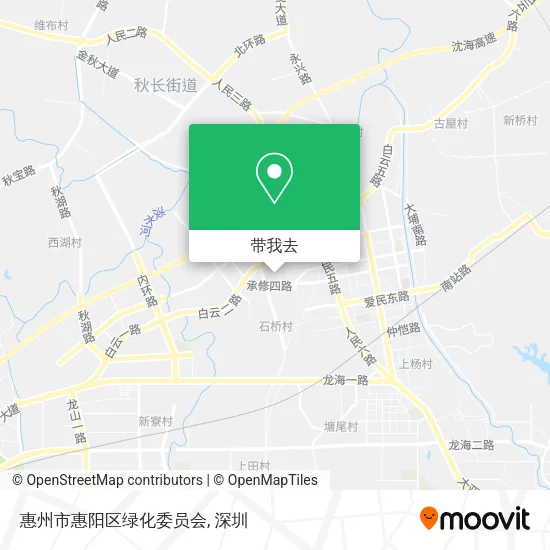 惠州市惠阳区绿化委员会地图