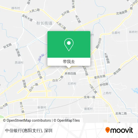 中信银行(惠阳支行)地图
