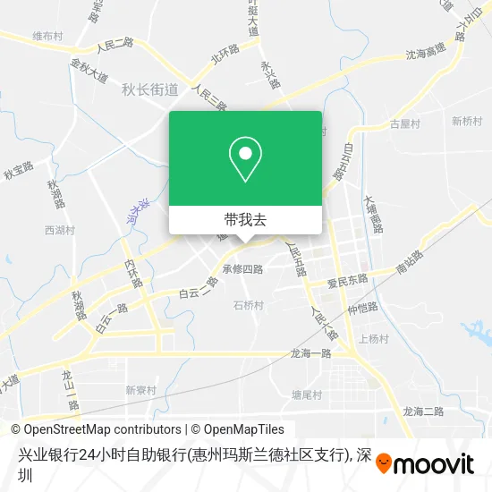 兴业银行24小时自助银行(惠州玛斯兰德社区支行)地图