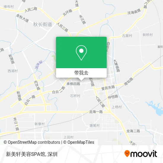 新美轩美容SPA馆地图