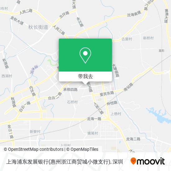 上海浦东发展银行(惠州浙江商贸城小微支行)地图