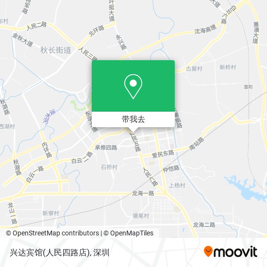兴达宾馆(人民四路店)地图