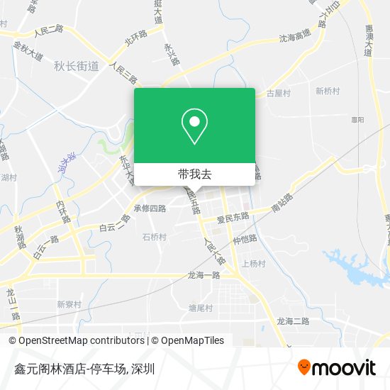 鑫元阁林酒店-停车场地图