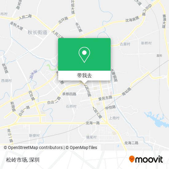松岭市场地图
