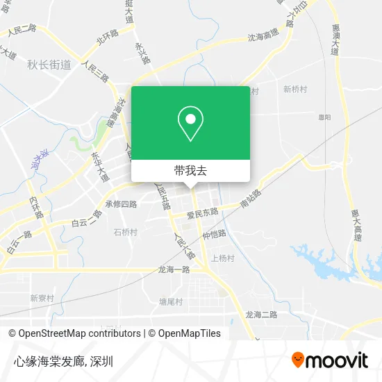 心缘海棠发廊地图