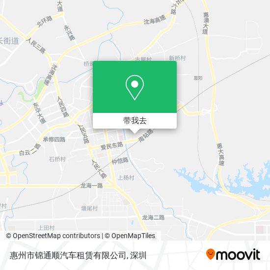 惠州市锦通顺汽车租赁有限公司地图