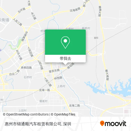 惠州市锦通顺汽车租赁有限公司地图
