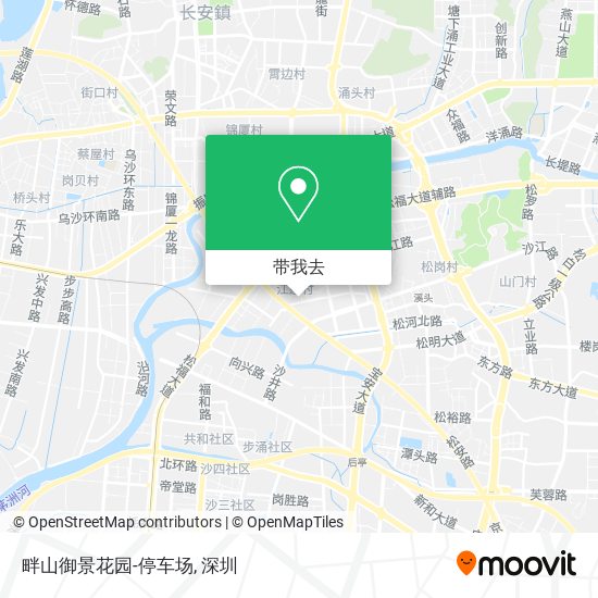 畔山御景花园-停车场地图