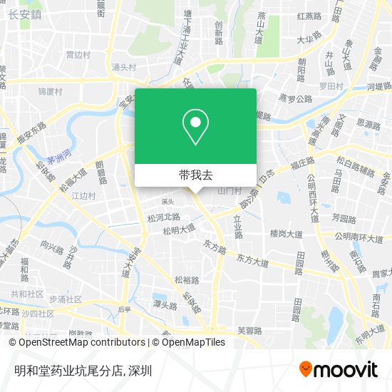 明和堂药业坑尾分店地图