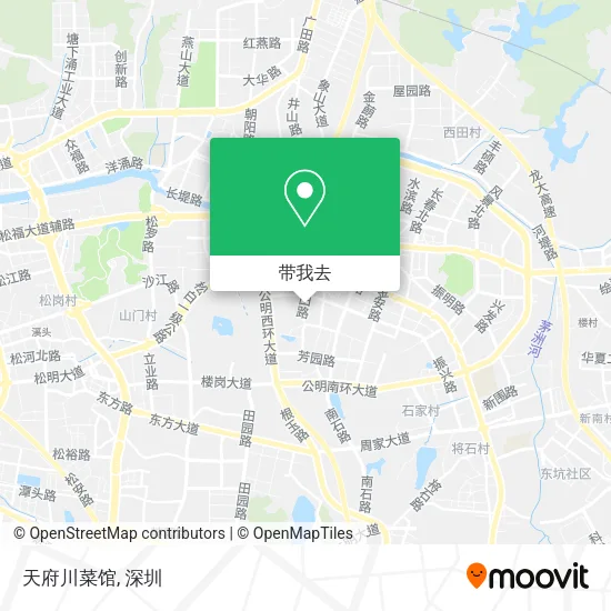 天府川菜馆地图