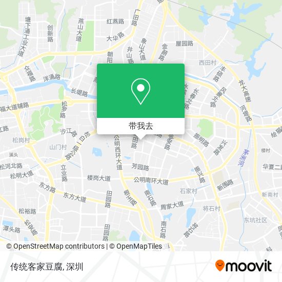 传统客家豆腐地图