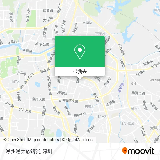 潮州潮荣砂锅粥地图