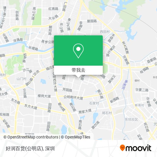 好润百货(公明店)地图