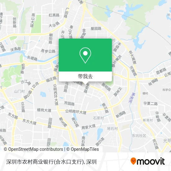 深圳市农村商业银行(合水口支行)地图