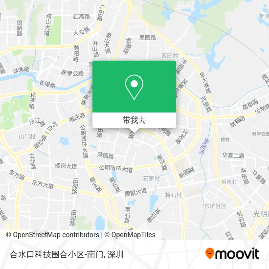 合水口科技围合小区-南门地图