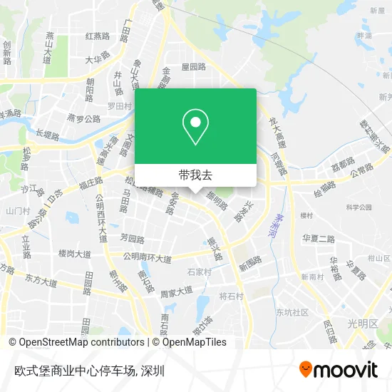 欧式堡商业中心停车场地图