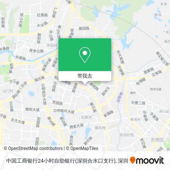 中国工商银行24小时自助银行(深圳合水口支行)地图