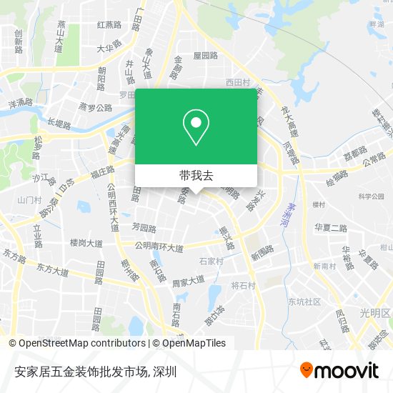 安家居五金装饰批发市场地图