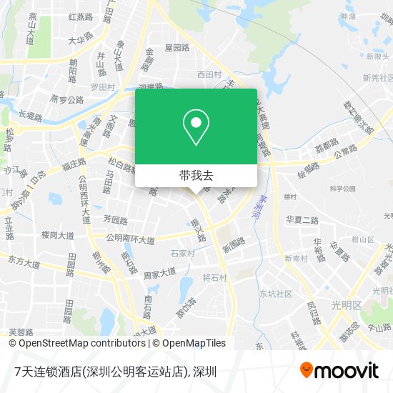 7天连锁酒店(深圳公明客运站店)地图
