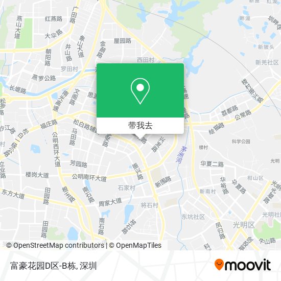 富豪花园D区-B栋地图