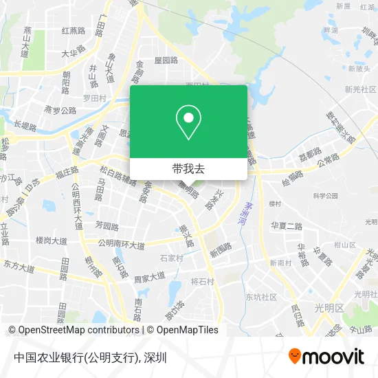 中国农业银行(公明支行)地图