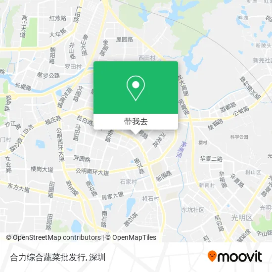 合力综合蔬菜批发行地图
