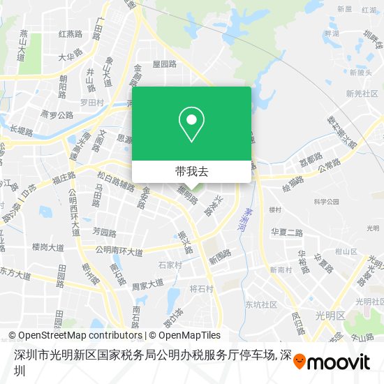 深圳市光明新区国家税务局公明办税服务厅停车场地图