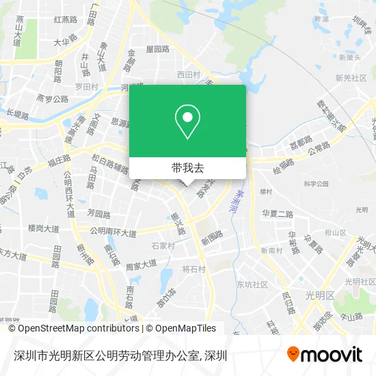 深圳市光明新区公明劳动管理办公室地图