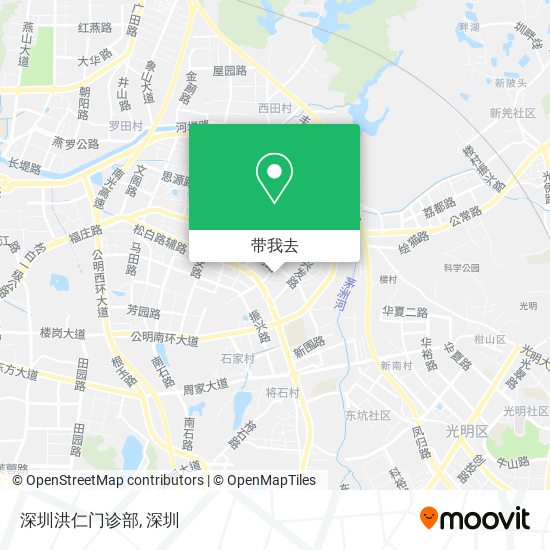 深圳洪仁门诊部地图